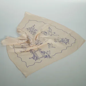 Square scarf with custom logo print – promotional accessory by Textile Promos