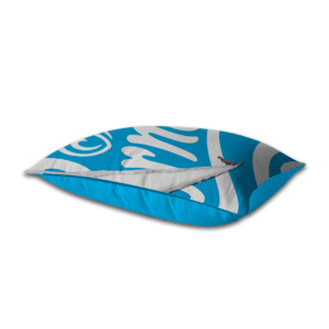 Custom Branded Cushion – Cornetto Blue Design with Zipper