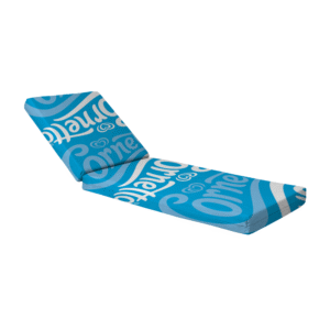 Custom Printed Sun Lounger Cushion – Cornetto Branded Blue Design